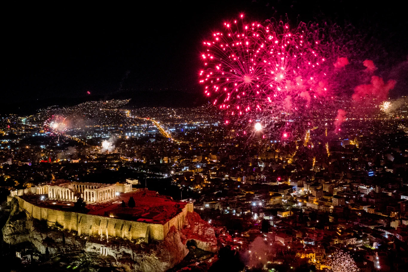 Świętowanie w Atenach (Grecja)