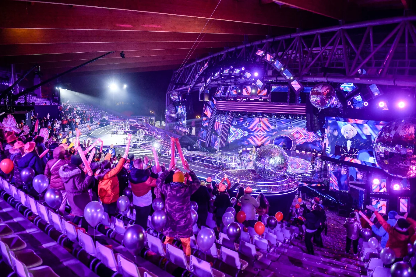 Publiczność podczas sylwestra TVP