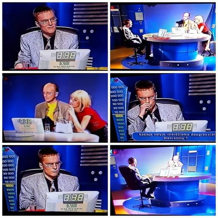Valdas Dambrauskas w teleturnieju Valdas Dambrauskas w teleturnieju
