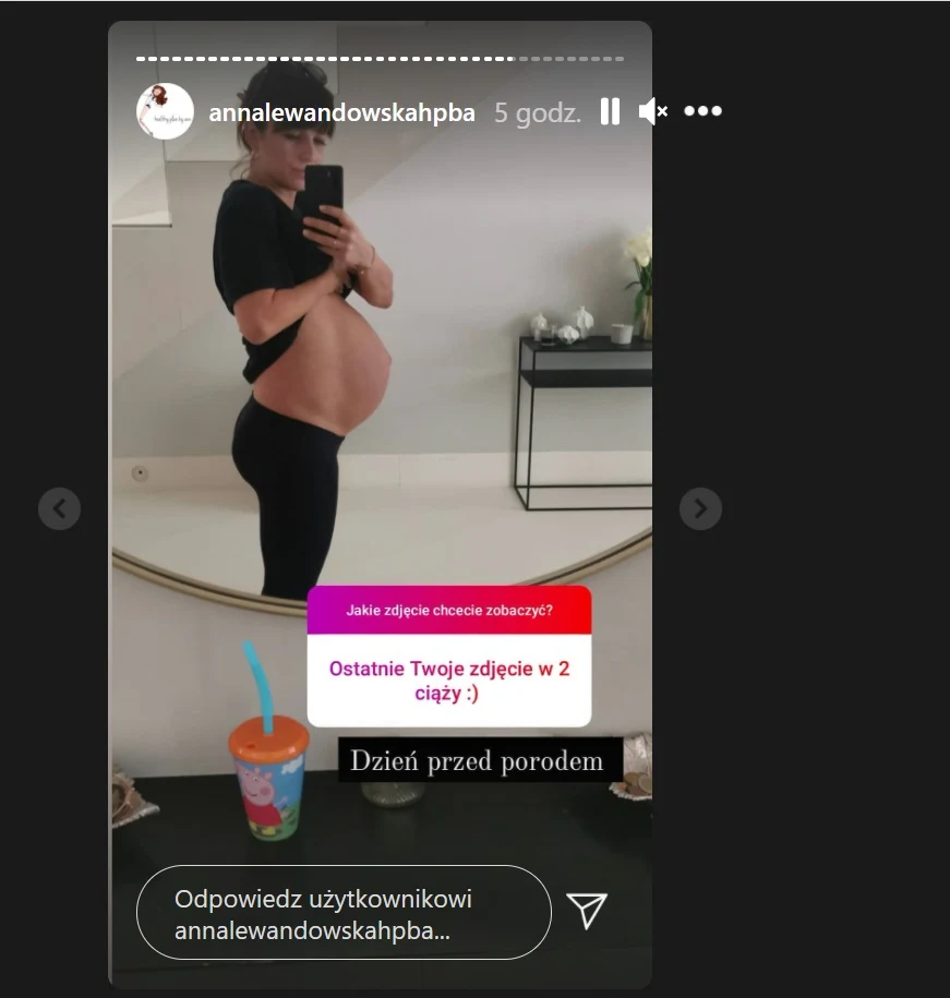 Anna w ostatnich dniach przed porodem Anna w ostatnich dniach przed porodem