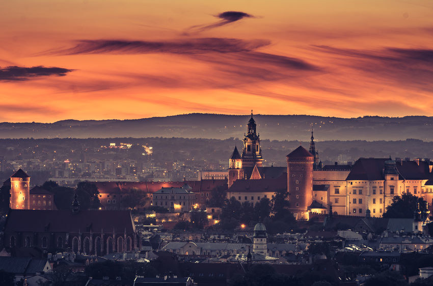 Kraków nocą