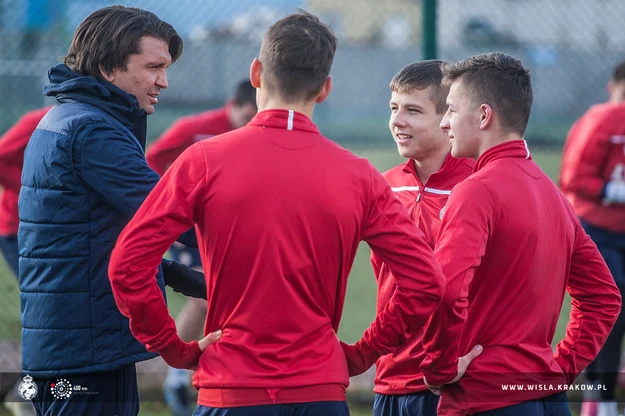 Peter Hyballa z piłkarzami Wisły Kraków Peter Hyballa z piłkarzami Wisły Kraków