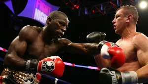 Steve Cunningham w walce z Tomaszem Adamkiem w 2008 roku