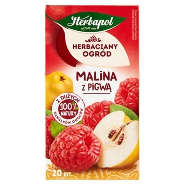 Herbapol Herbaciany Ogród Herbatka owocowo-ziołowa malina z pigwą 54 g (20 x 2,7 g) - 0