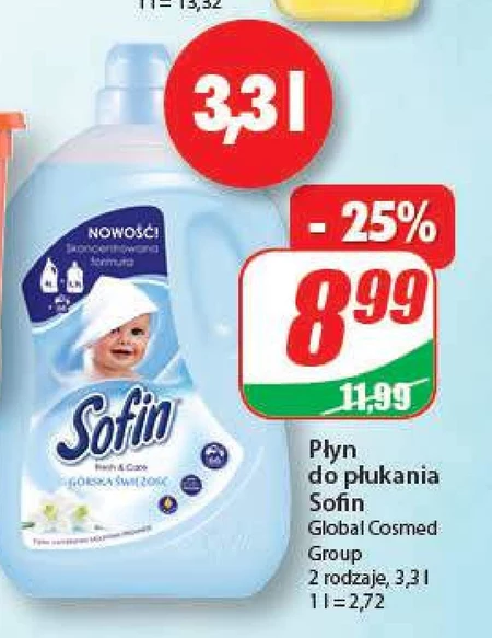 Płyn do płukania tkanin Sofin