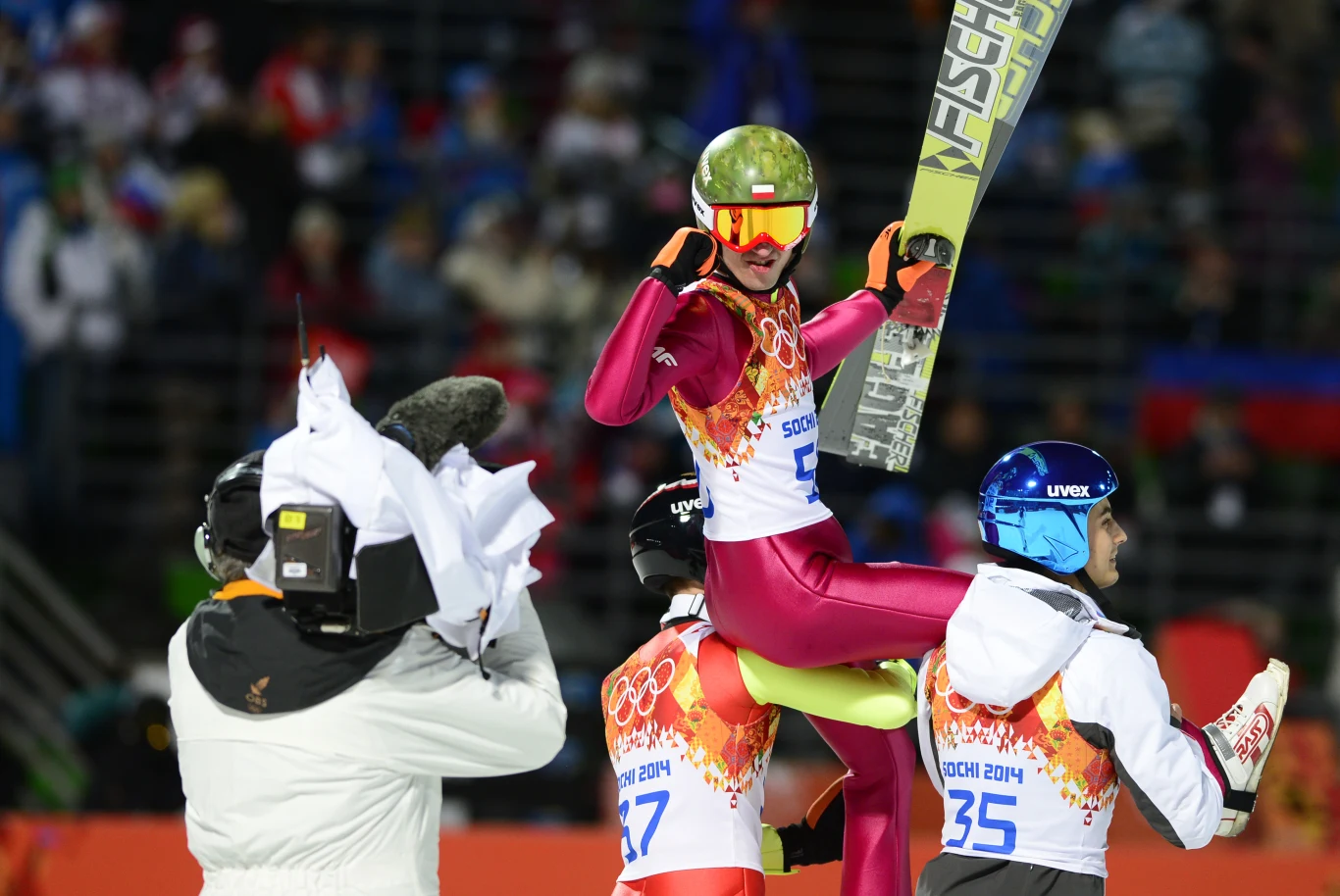 Tak Kamil Stoch celebrował tytuł mistrza olimpijskiego w Soczi