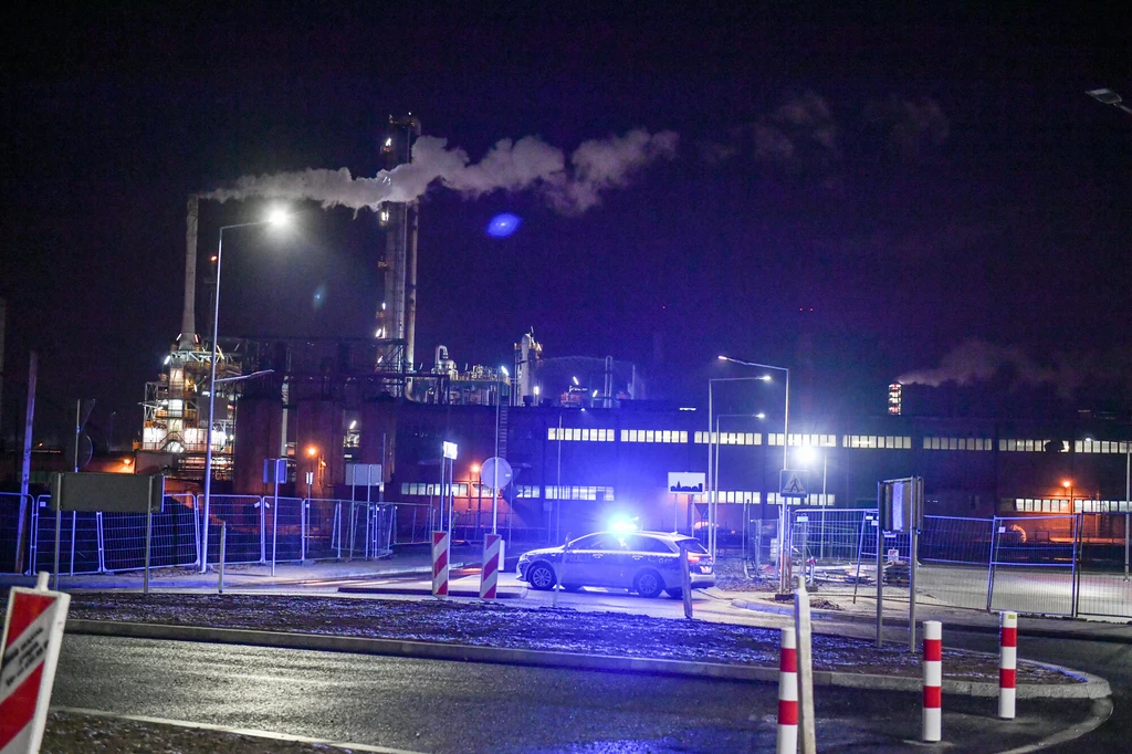 Pożar w zakładach chemicznych w Oświęcimiu Pożar w zakładach chemicznych w Oświęcimiu
