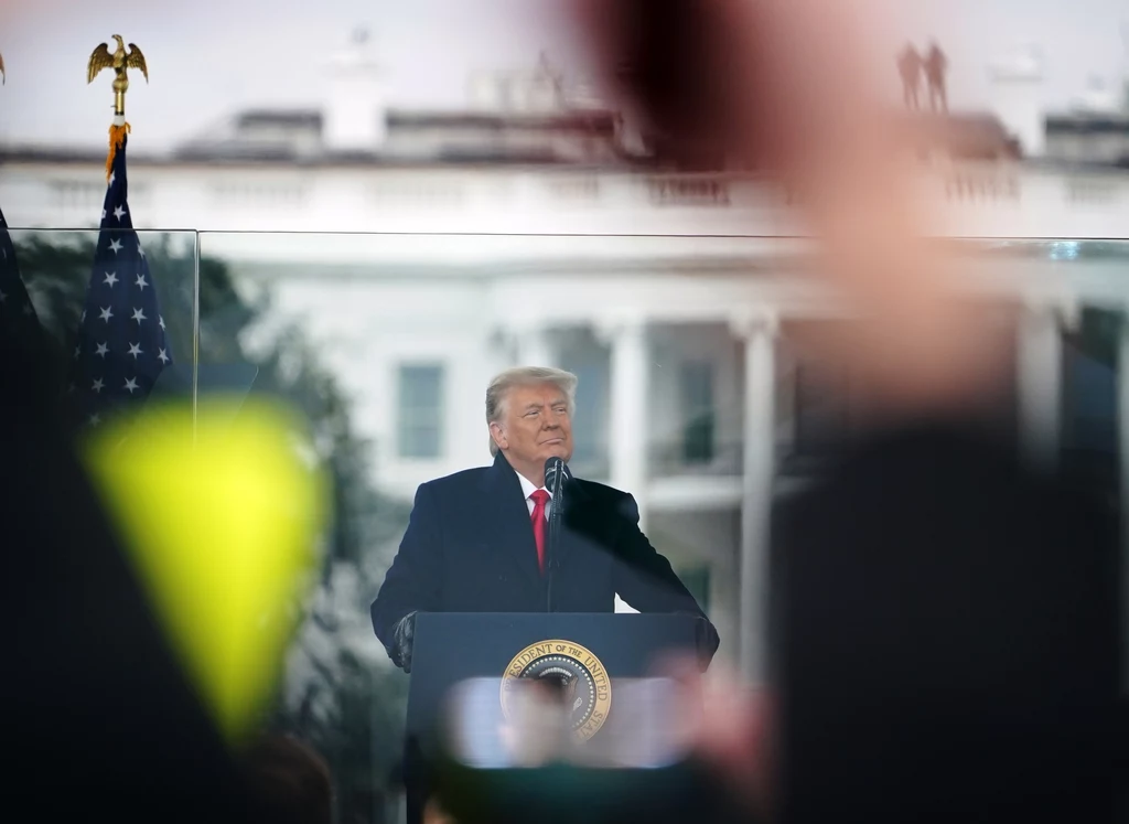 Donald Trump 6 stycznia przed atakiem na Kapitol Donald Trump 6 stycznia przed atakiem na Kapitol