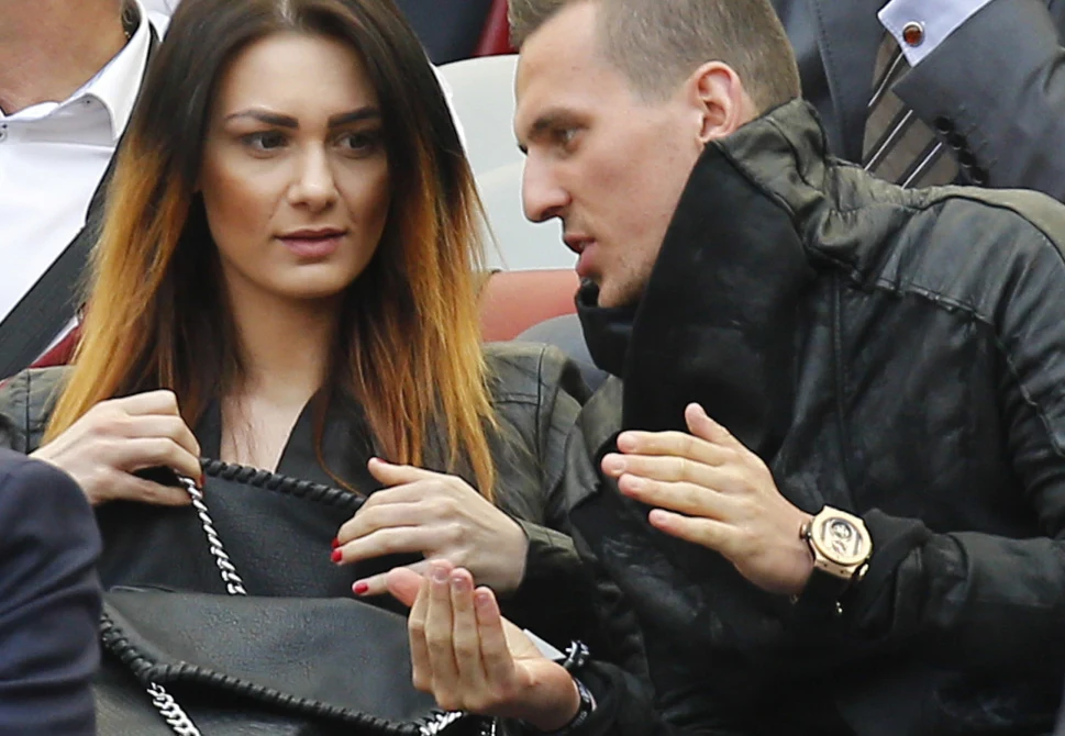 Arkadiusz Milik i Jessica Ziółek