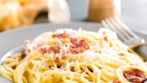 Carbonara z domowym makaronem