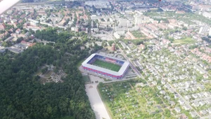 Stadion Piasta Gliwice z lotu ptaka