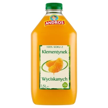 Andros 100 % soku z wyciskanych klementynek 1,5 l - 2