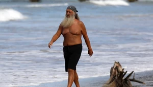 Rick Rubin odpoczywa na plaży