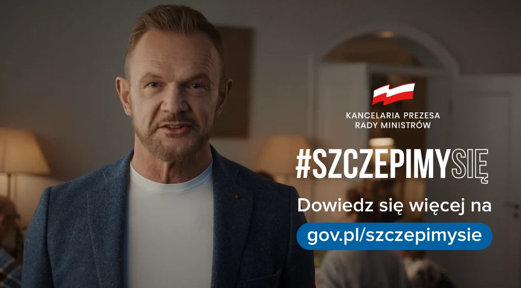Cezary Pazura w kampanii #Szczepimysię Cezary Pazura w kampanii #Szczepimysię
