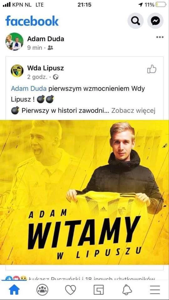 Facebook Adam Duda
