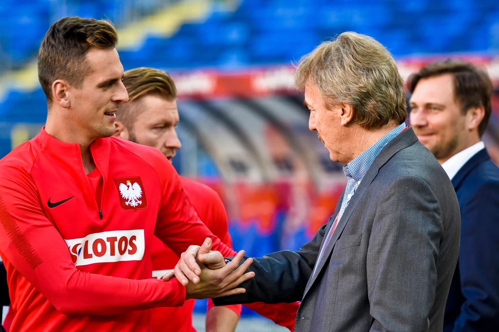 Arkadiusz Milik (z lewej) i Zbigniew Boniek Arkadiusz Milik (z lewej) i Zbigniew Boniek