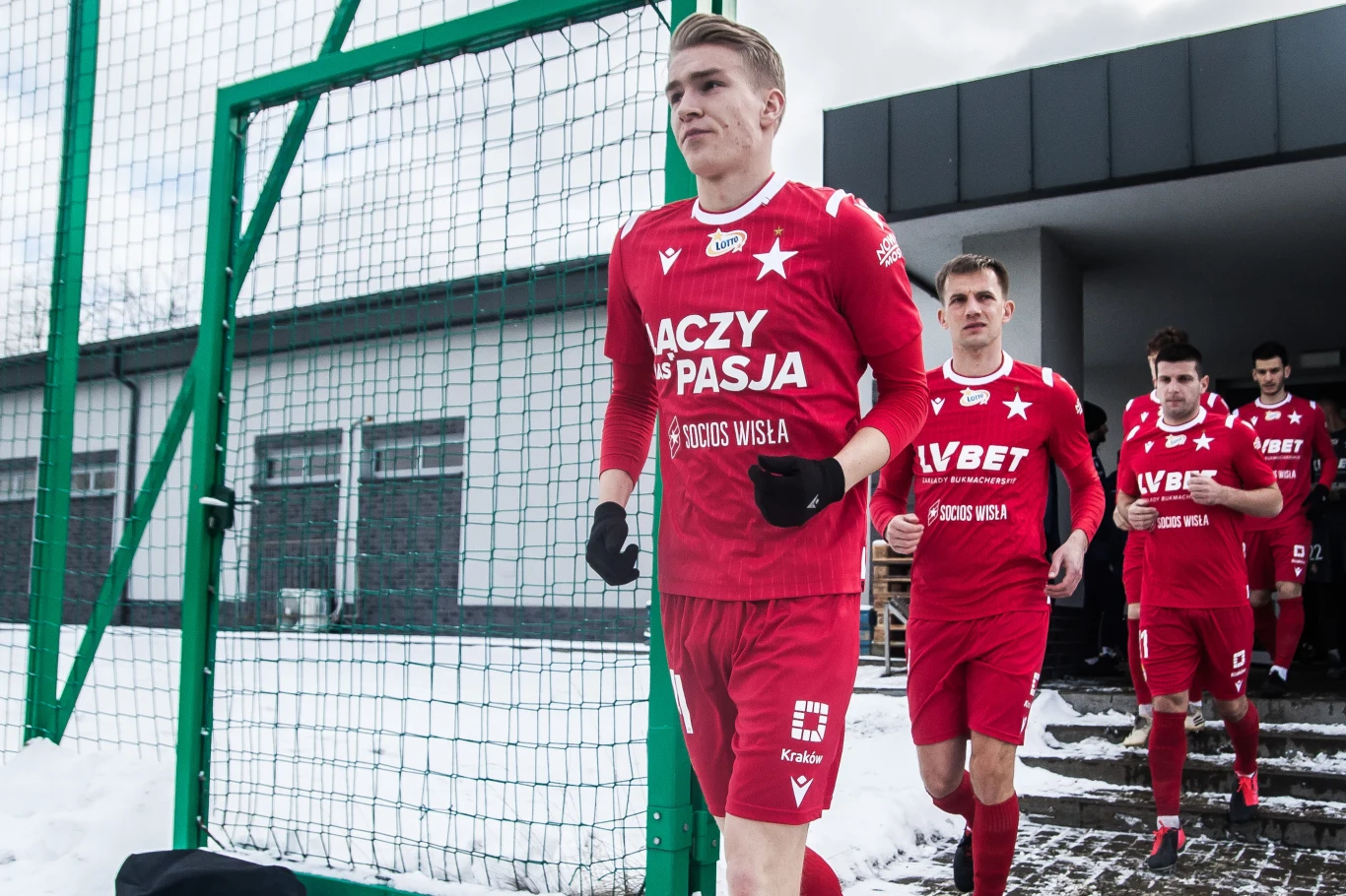 Piłkarze Wisły Kraków podczas sparingu w Myślenicach Piłkarze Wisły Kraków podczas sparingu w Myślenicach