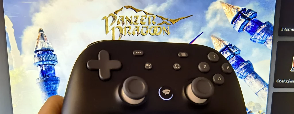 Google Stadia, gra Panzer Dragoon i oficjalny gamepad