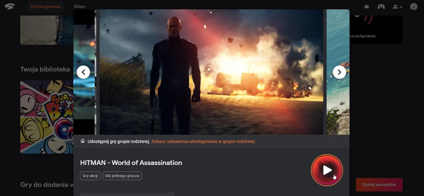 Google Stadia - jedno kliknięcie i odpalamy Hitmana 2 Google Stadia - jedno kliknięcie i odpalamy Hitmana 2