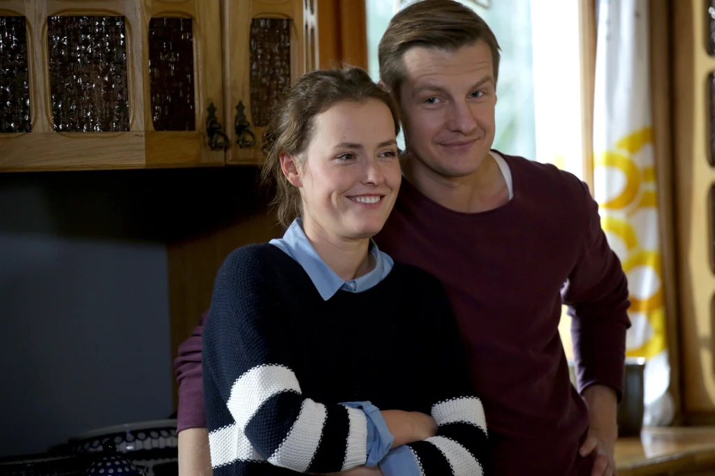 Olga Frycz i Rafał Mroczek na planie serialu "M jak miłość" Olga Frycz i Rafał Mroczek na planie serialu "M jak miłość"