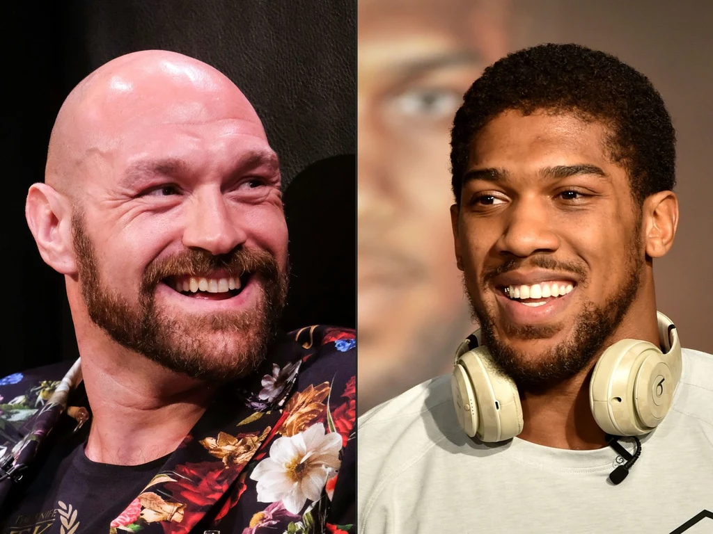 Anthony Joshua (z prawej) i Tyson Fury Anthony Joshua (z prawej) i Tyson Fury