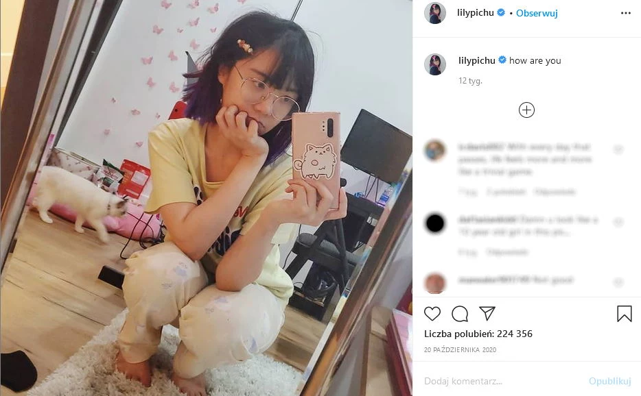 Zdjęcie lilypichu umieszczone w serwisie <a href="https://www.instagram.com/lilypichu/" target="_blank">Instagram</a>