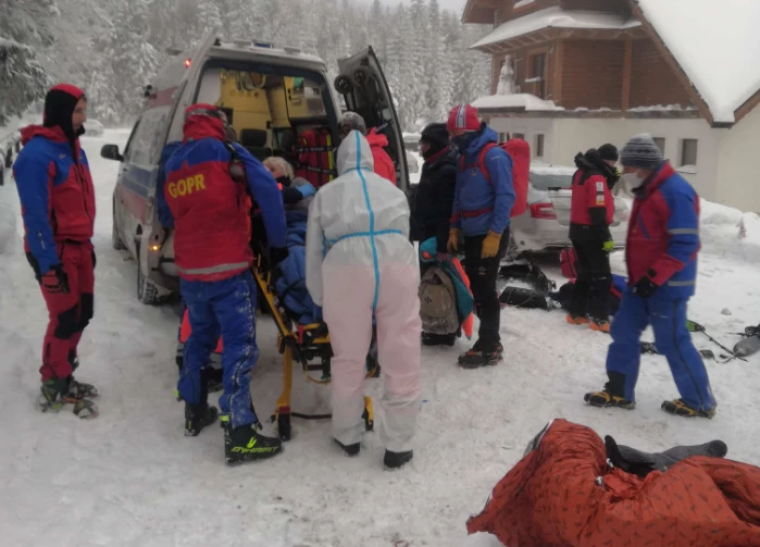 Akcja GOPR w drodze na Babią Górę Akcja GOPR w drodze na Babią Górę