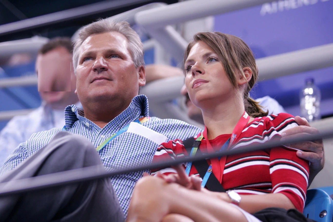 Aleksander Kwaśniewski z córką Aleksander Kwaśniewski z córką