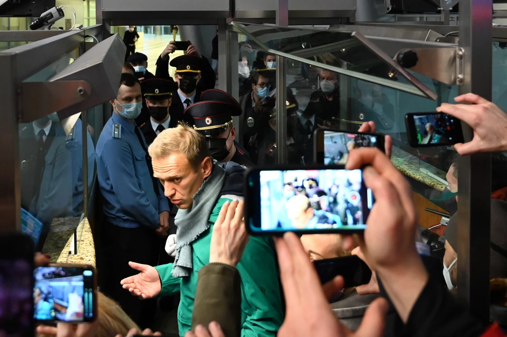 Zatrzymanie Aleksieja Nawalnego na lotnisku Szeremietiewo w Moskwie Zatrzymanie Aleksieja Nawalnego na lotnisku Szeremietiewo w Moskwie