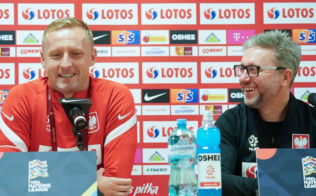 Jerzy Brzęczek i Kamil Glik.