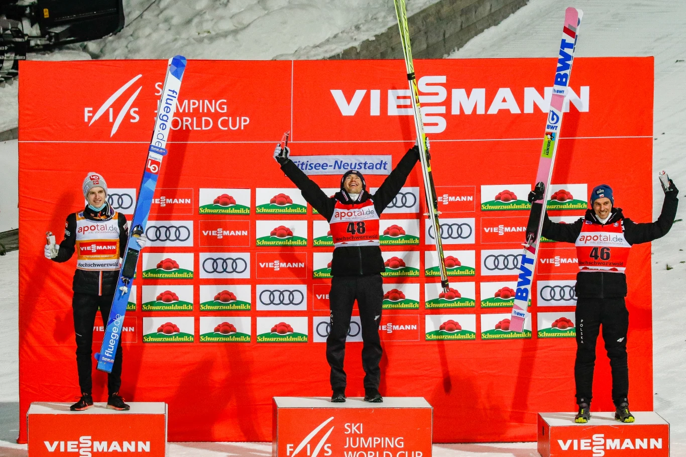 Halvor Egner Granerud, Kamil Stoch, Piotr Żyła Halvor Egner Granerud, Kamil Stoch, Piotr Żyła