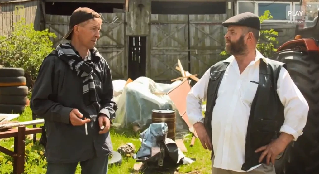 Andelek i jego przyjaciel Marek rozmawiają o wypadku Andelek i jego przyjaciel Marek rozmawiają o wypadku