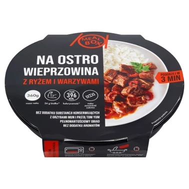 Meal Box Na ostro wieprzowina z ryżem i warzywami 360 g - 0