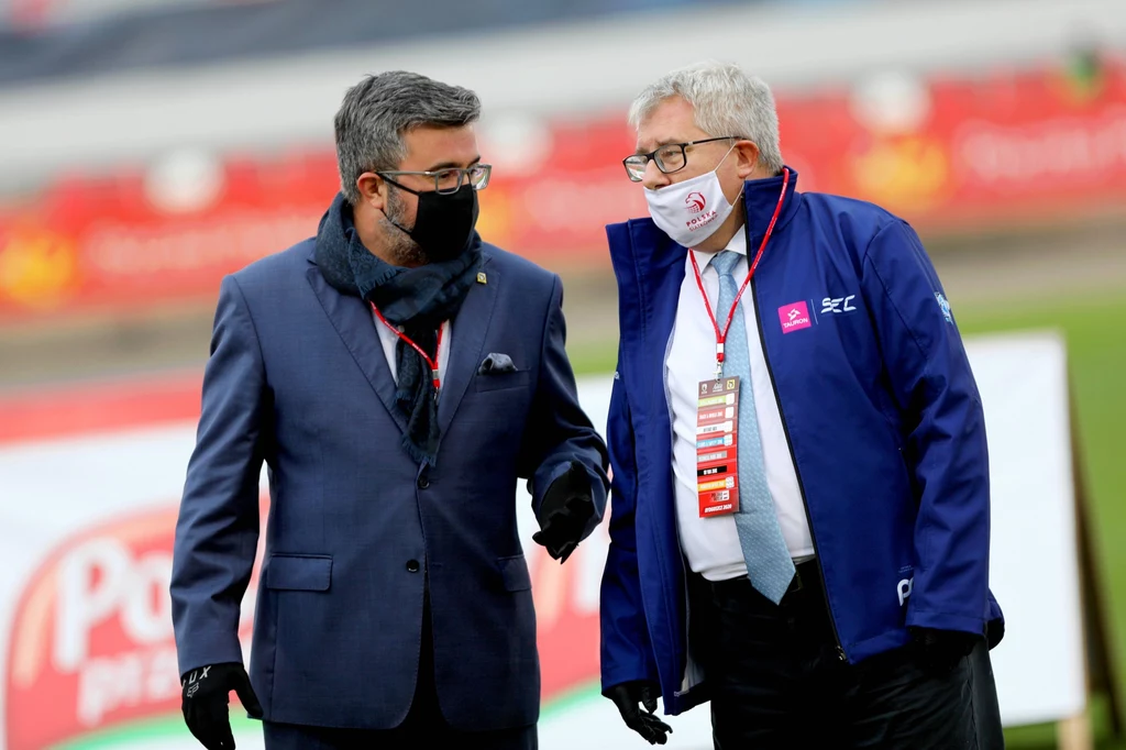 Prezes PZM Michał Sikora oraz europoseł Ryszard Czarnecki