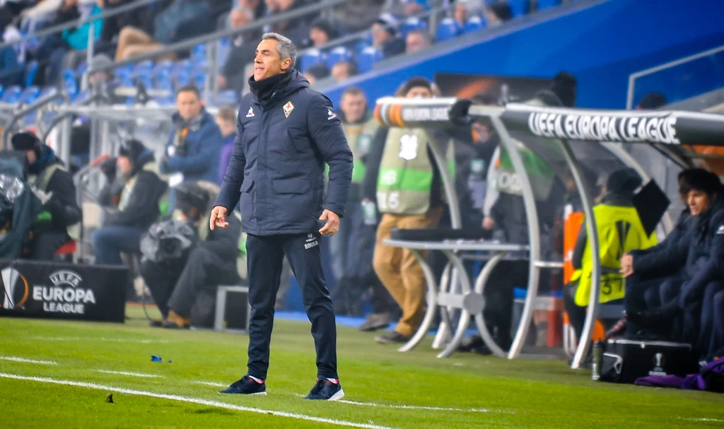 Paulo Sousa w meczu Fiorentiny z Lechem Poznań Paulo Sousa w meczu Fiorentiny z Lechem Poznań