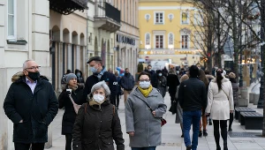 Krakowskie Przedmieście w czasie pandemii koronawirusa