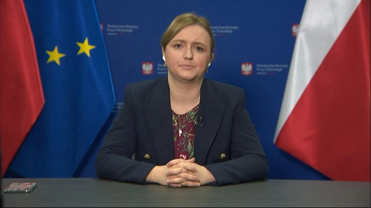 Olga Semeniuk, podsekretarz stanu w Ministerstwie Rozwoju, Pracy i Technologii w programie "Graffiti" Olga Semeniuk, podsekretarz stanu w Ministerstwie Rozwoju, Pracy i Technologii w programie "Graffiti"