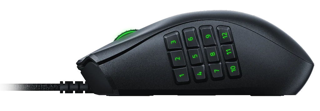 Razer Naga X waży tylko 85 gramów, co czyni ją najlżejszą jak dotąd myszką z tej rodziny. Teraz, dzięki ulepszonym przełącznikom optycznym drugiej generacji, używanymi w najnowszych i najlepszych myszkach Razera, gracze mogą korzystać z zalet szybkiej aktywacji klawiszy i cieszyć się ich niezawodnością.