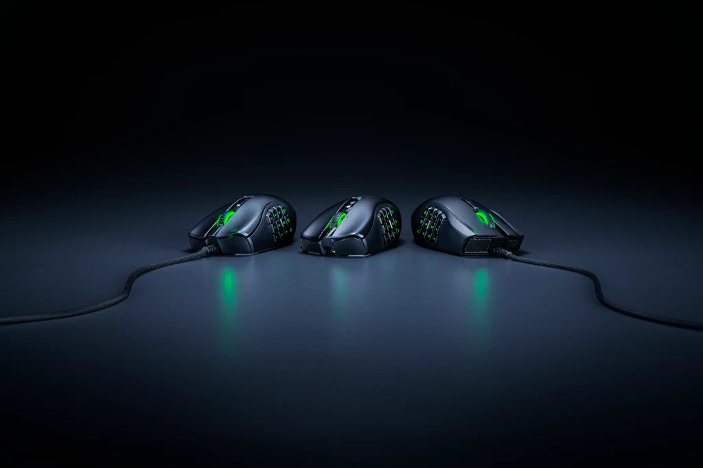 Ponadto tryb Razer HyperShift umożliwia przypisanie do przycisków pełnego zestawu dodatkowych akcji, które są aktywowane po przytrzymaniu przycisku HyperShift.