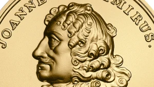 Moneta kolekcjonerska NBP: Skarby Stanisława Augusta - Jan Kazimierz Waza, 500 zł, detal rewersu