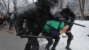 Brutalne działania rosyjskiej policji 