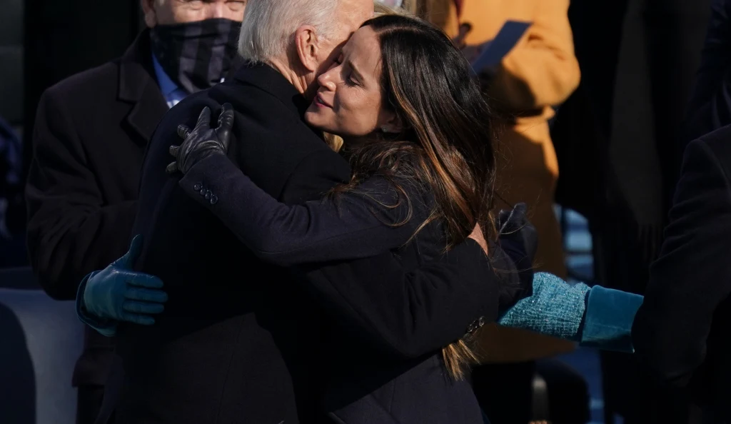 Ashley Biden na zaprzysiężeniu Joe Bidena 