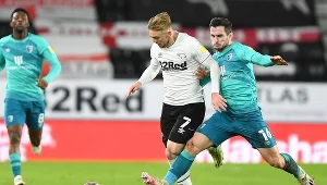 Kamil Jóźwiak w barwach Derby County
