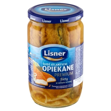 Lisner Śledź atlantycki Opiekane premium filety w zalewie octowej 700 g - 0