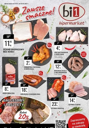 Gazetka promocyjna bi1 - Zawsze smacznie w Bi1