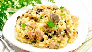 Risotto z kurczakiem i grzybami