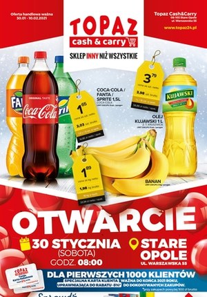 Gazetka promocyjna Topaz - Topaz - Otwarcie w Starym Opolu