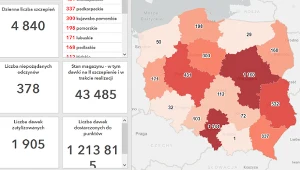 Szczepienia, dane MZ z 25.01 (10:30)