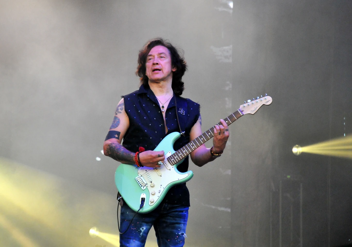 Jan Borysewicz w trakcie koncertu zespołu Lady Pank Jan Borysewicz w trakcie koncertu zespołu Lady Pank