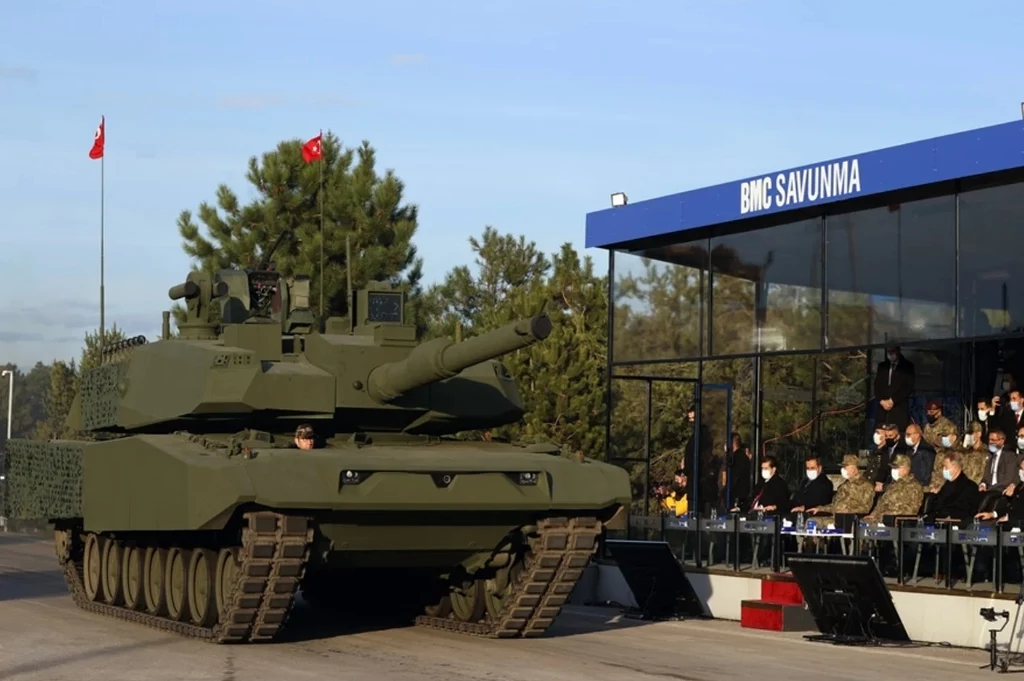 Nowy turecki czołg podczas pokazu. Fot. Tureckie Ministerstwo Obrony